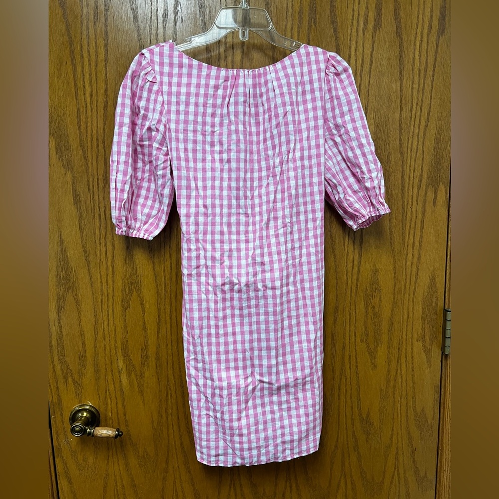 Picnic Pink Pattern Dress with Tie back